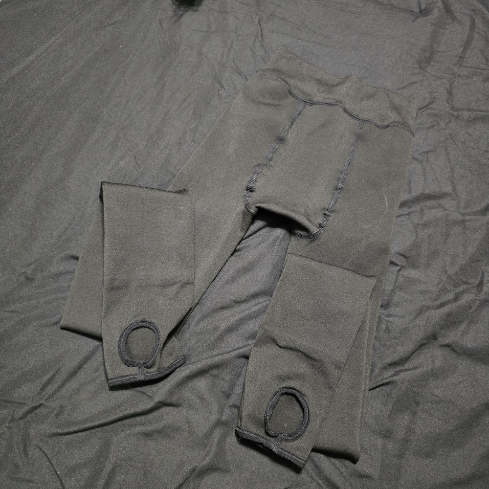 Black Tights With Heel Holes, Small